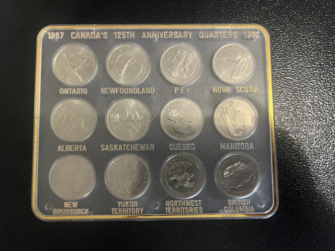 Canada 125th Anniversary Quarters 1992 Coin Set