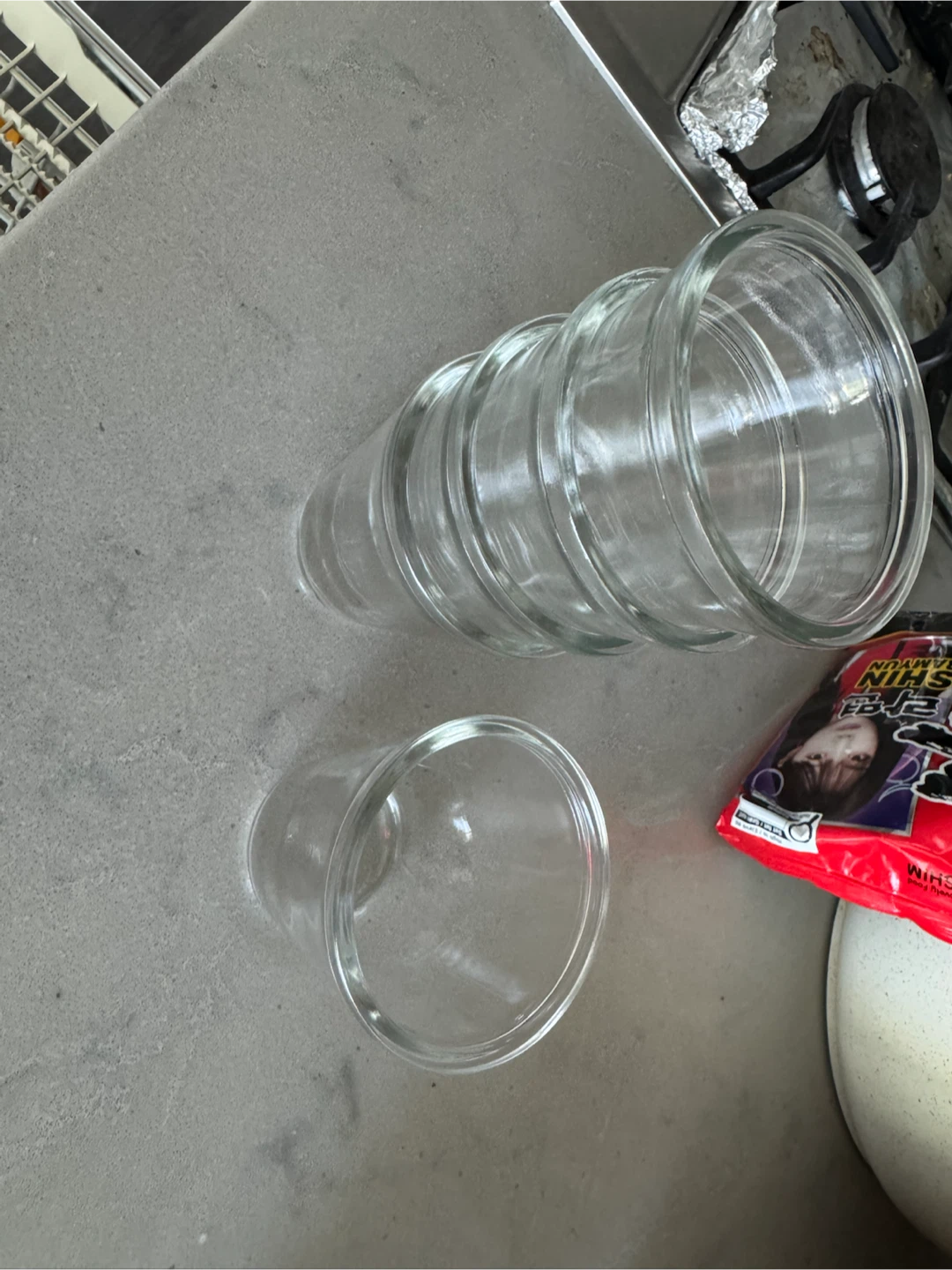 Set of 6 Clear Glass Tumblers - photo 2