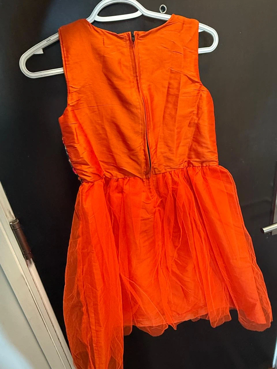 Girls' Dresses - Pink Polka Dot & Orange Tulle - photo 2