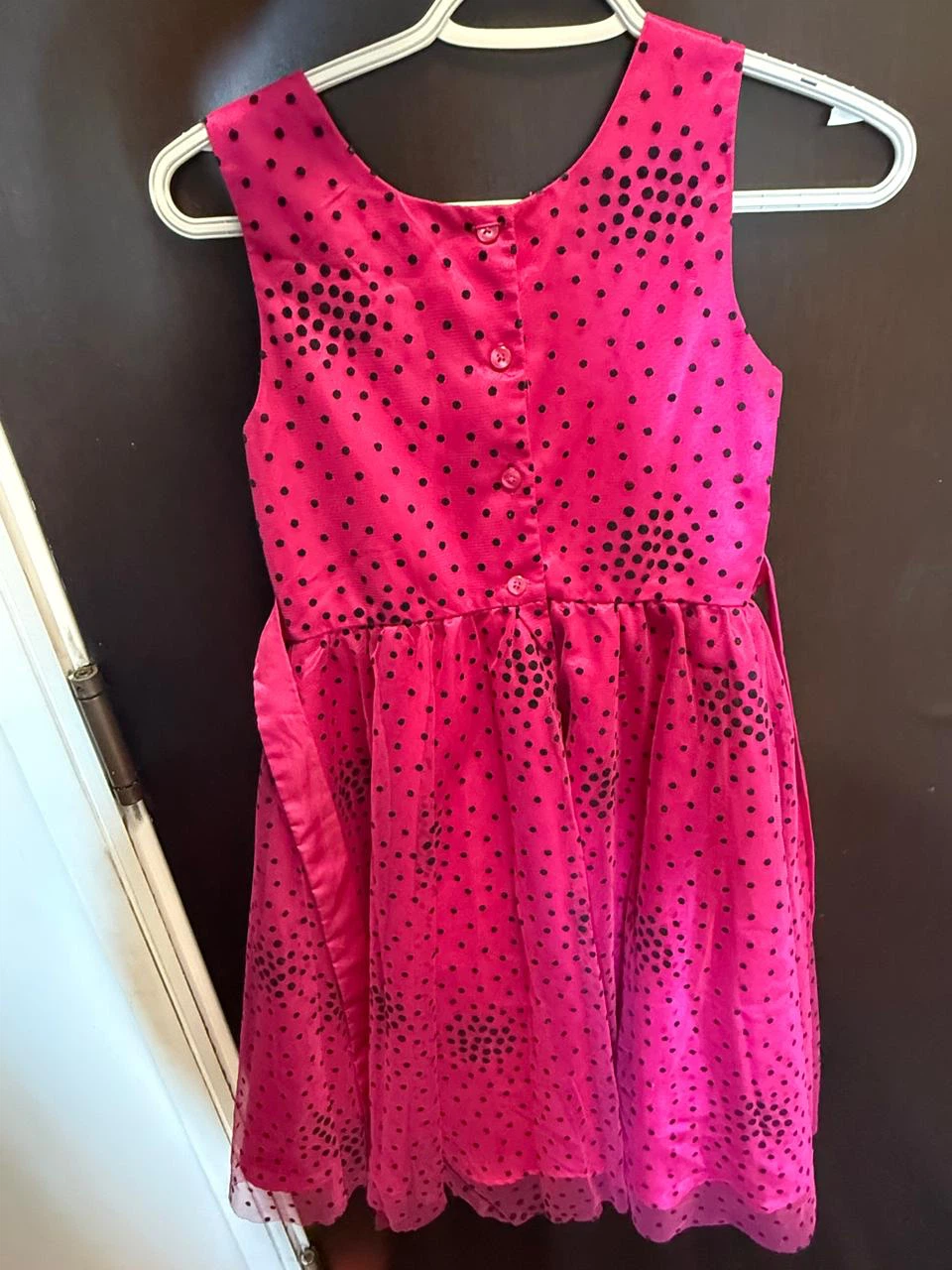 Girls' Dresses - Pink Polka Dot & Orange Tulle - photo 4