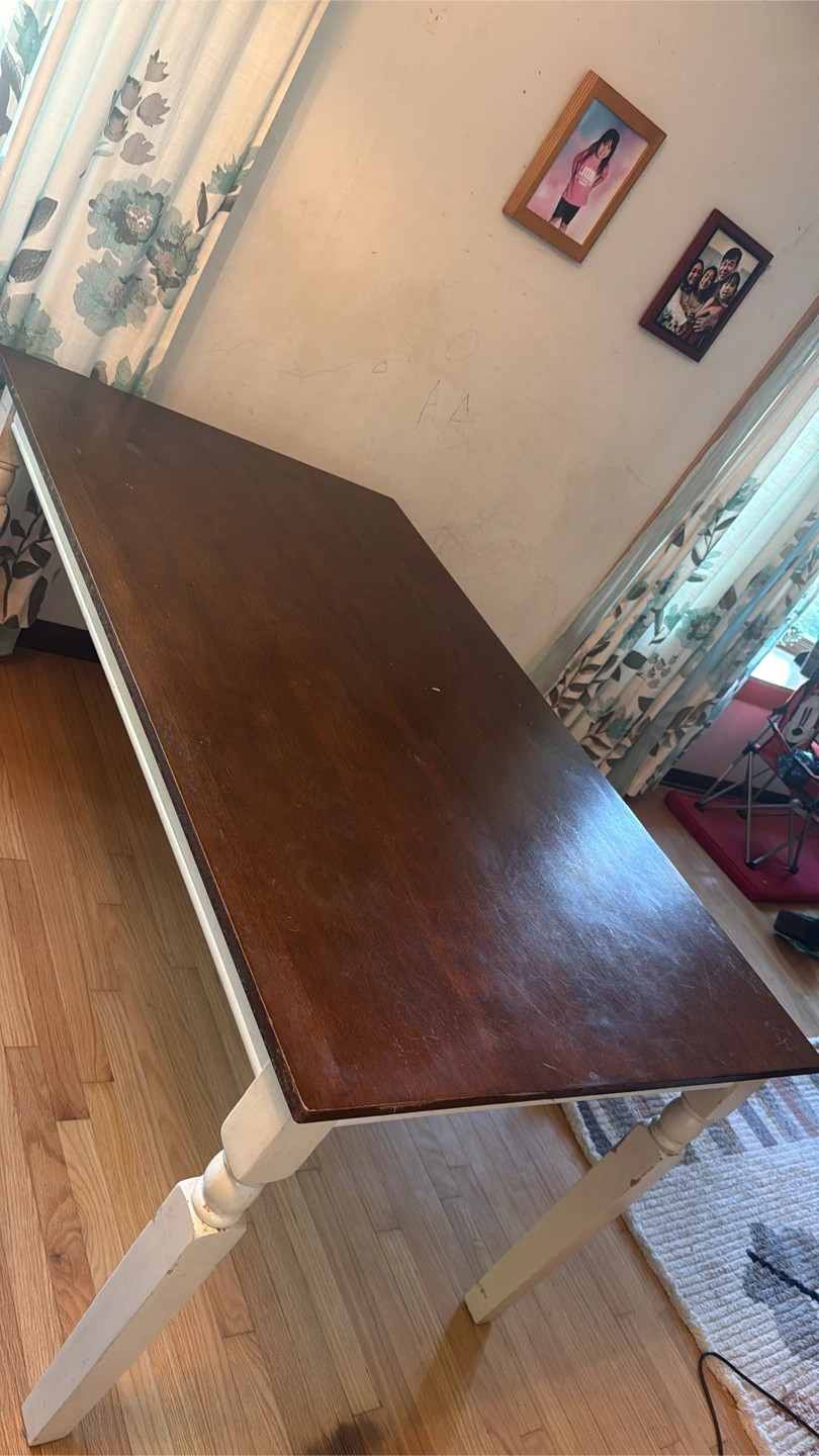 Wooden Dining Table check more pictures condition - photo 4