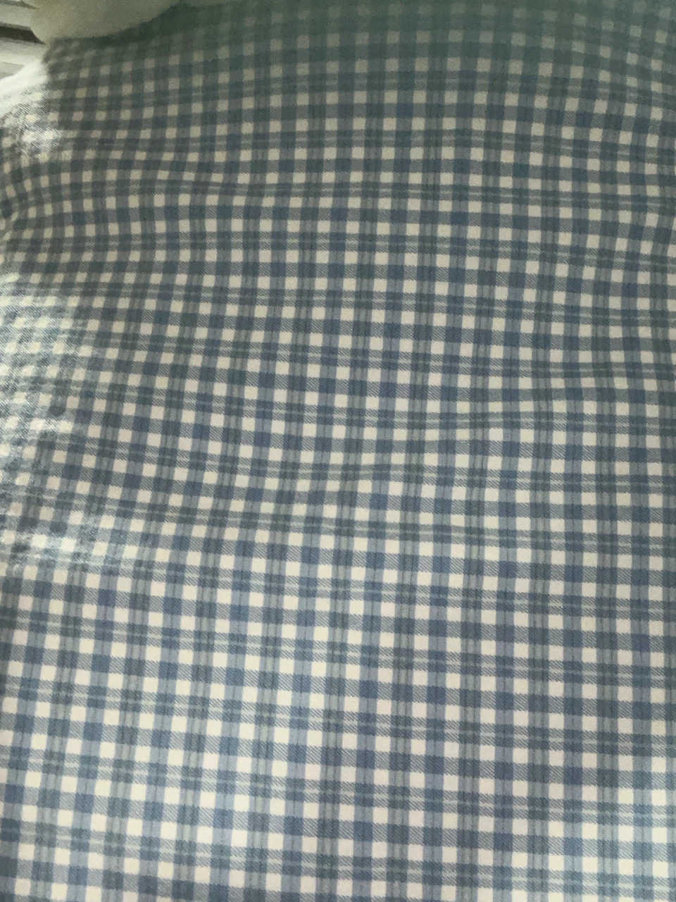 Blue and White Gingham Mini Skirt - photo 3