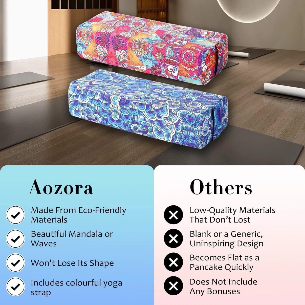 Aozora Yoga Block with Strap - photo 2