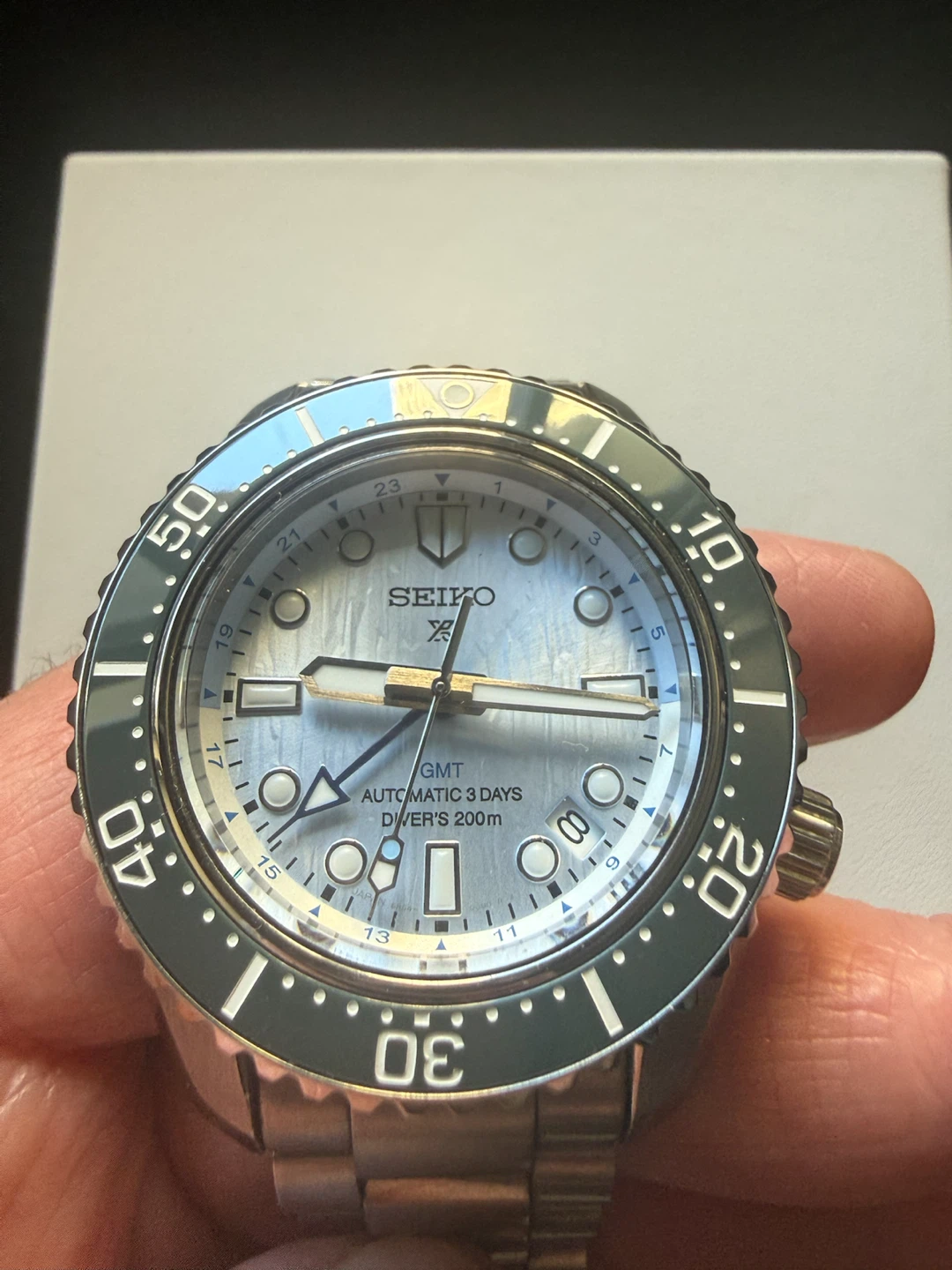 Seiko Prospex GMT SPB385J1  Limited Edition Glacier Blue - photo 3