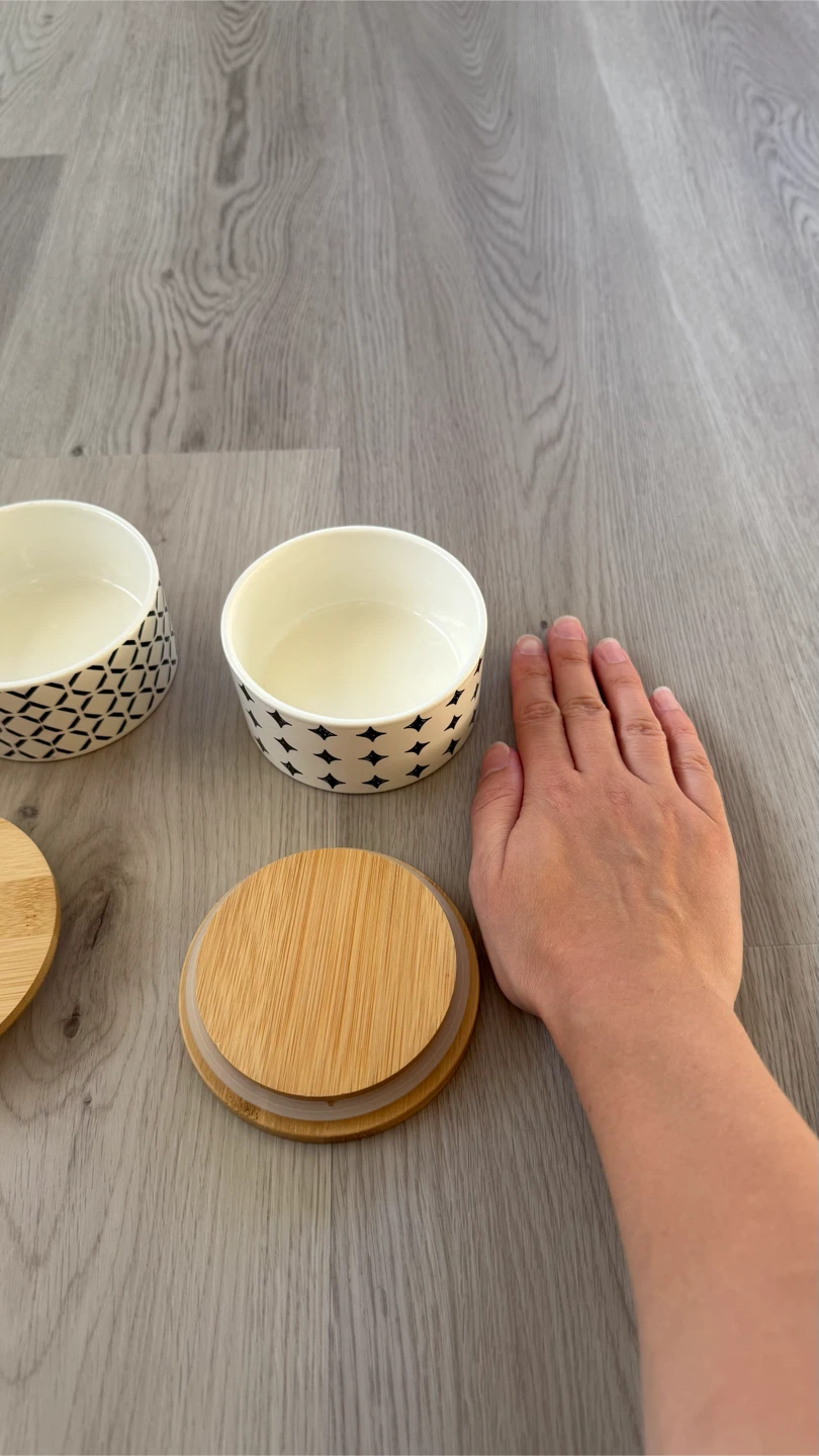 3 little decorative jars with lids- never used! - photo 3