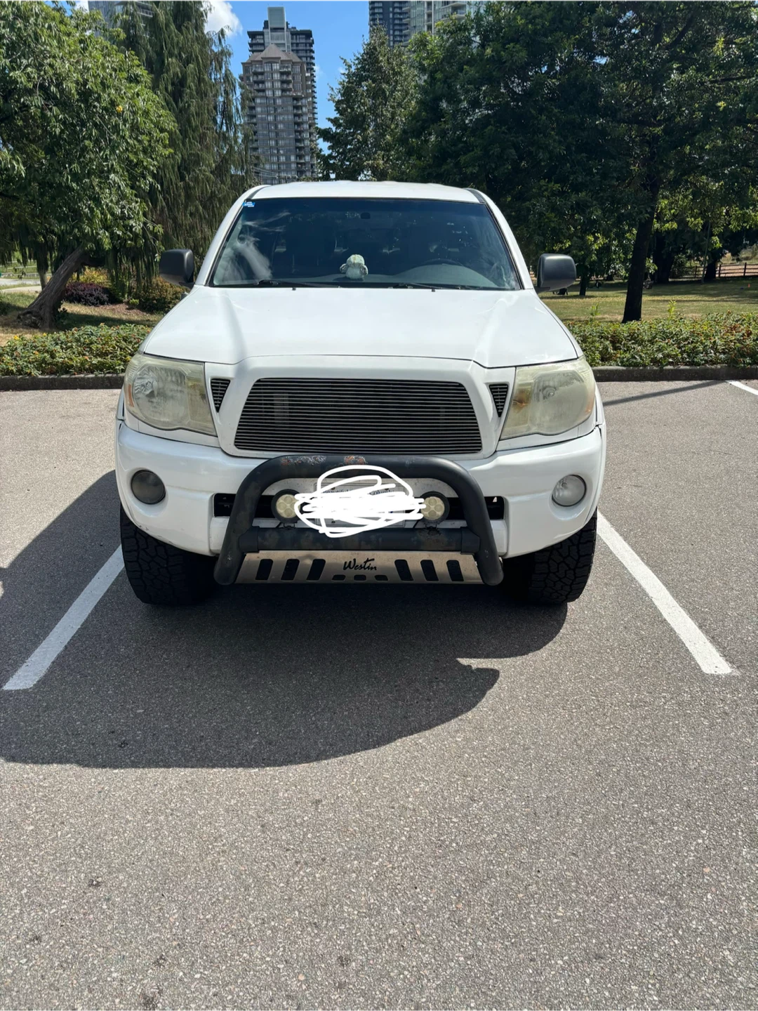 White Toyota Tacoma Truck