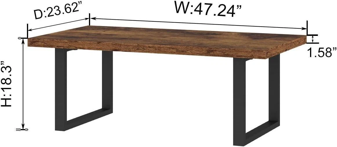Rustic Wood Coffee Table - photo 3