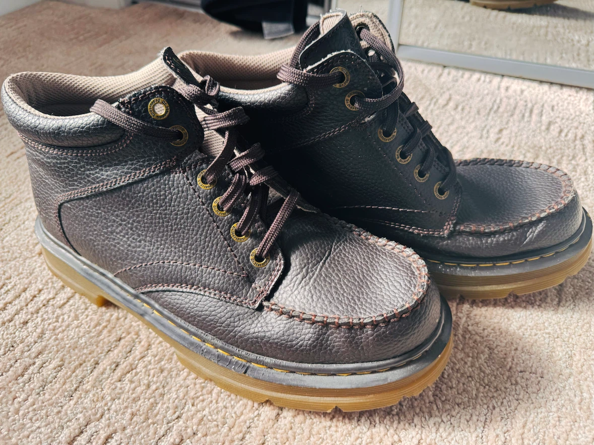 Dr. Martens Brown Leather Lace-Up Boots