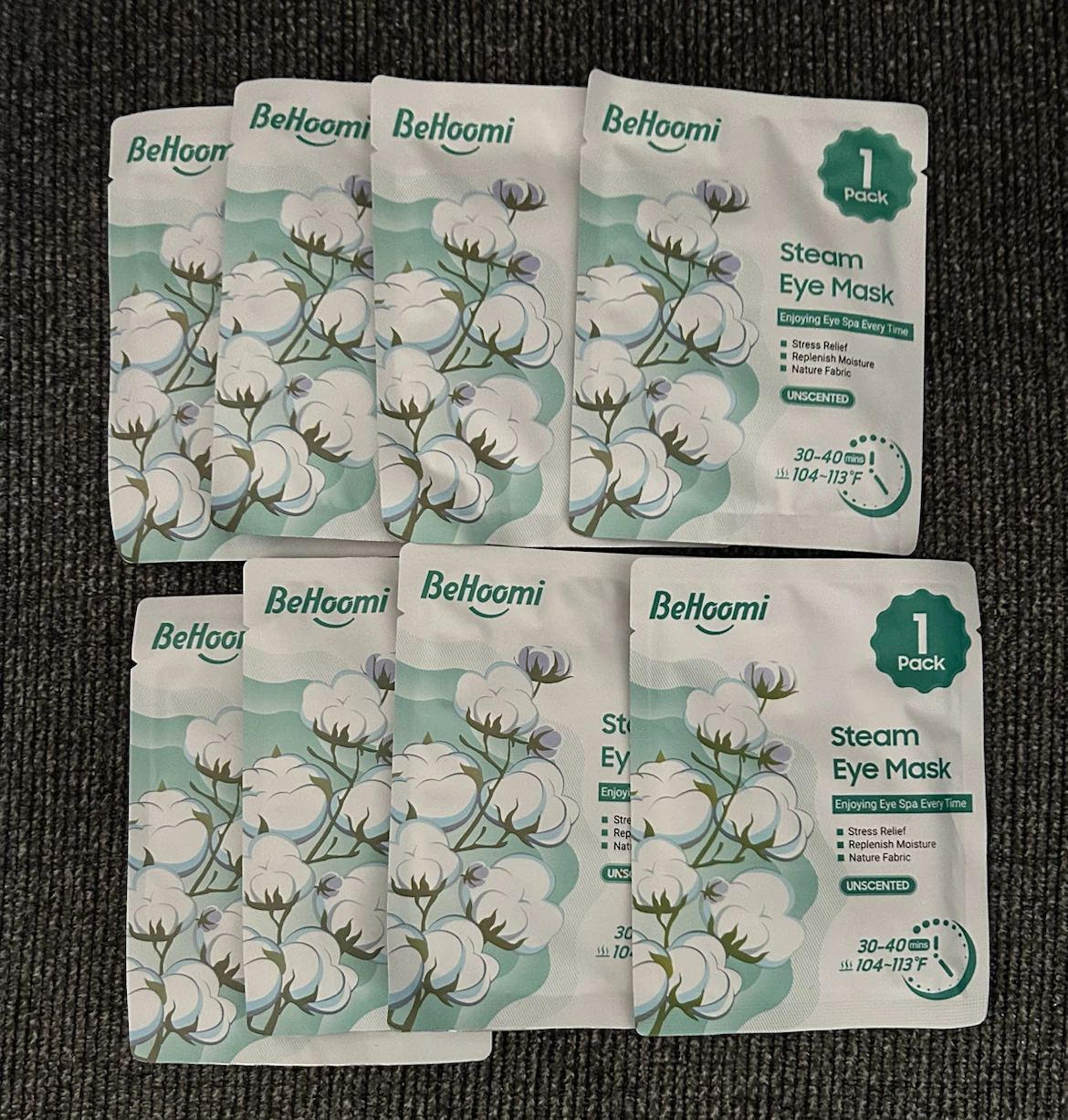 BeHoomi Steam Eye Masks