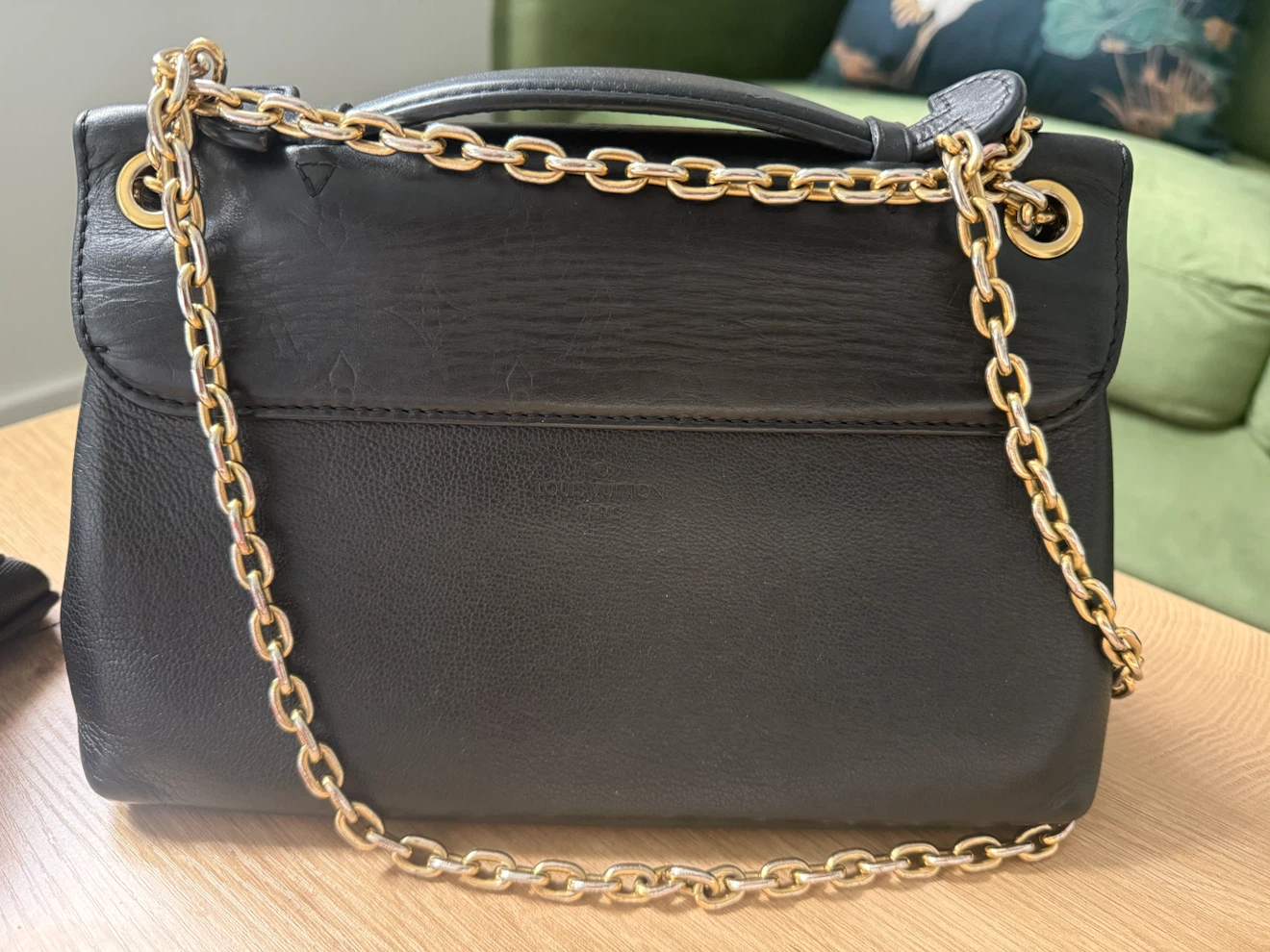 Louis Vuitton Black Leather Chain Shoulder Bag - photo 2