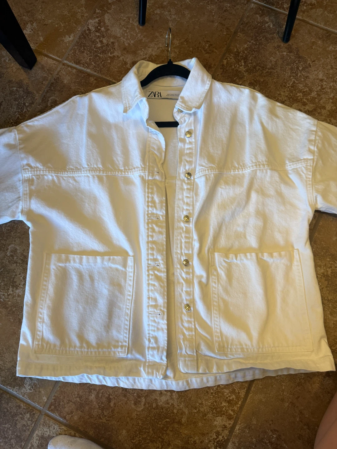 White ZARA Denim Jacket - photo 2