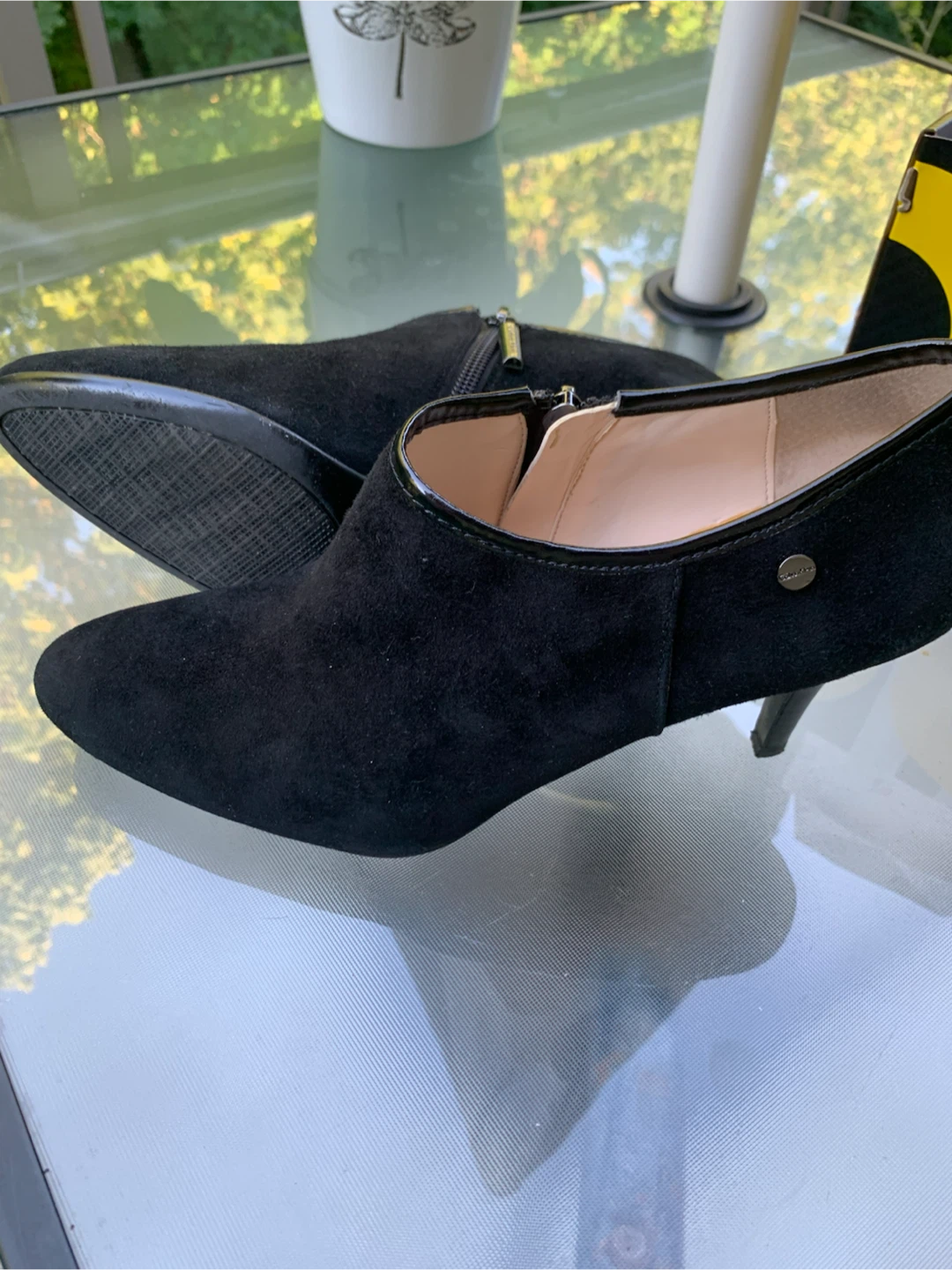 Calvin Klein Black Suede Ankle Boots - photo 2