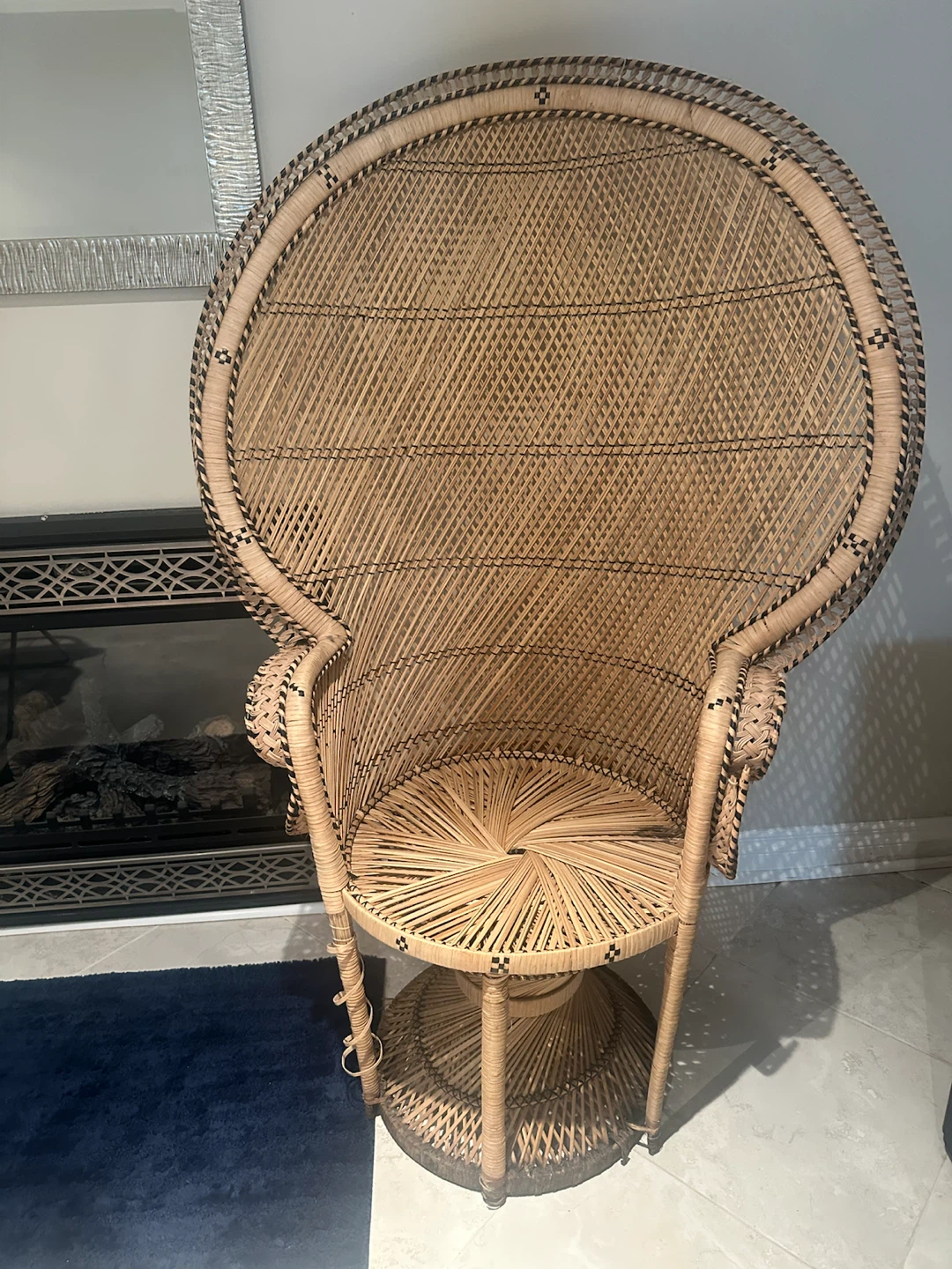 Wicker Peacock Chair
