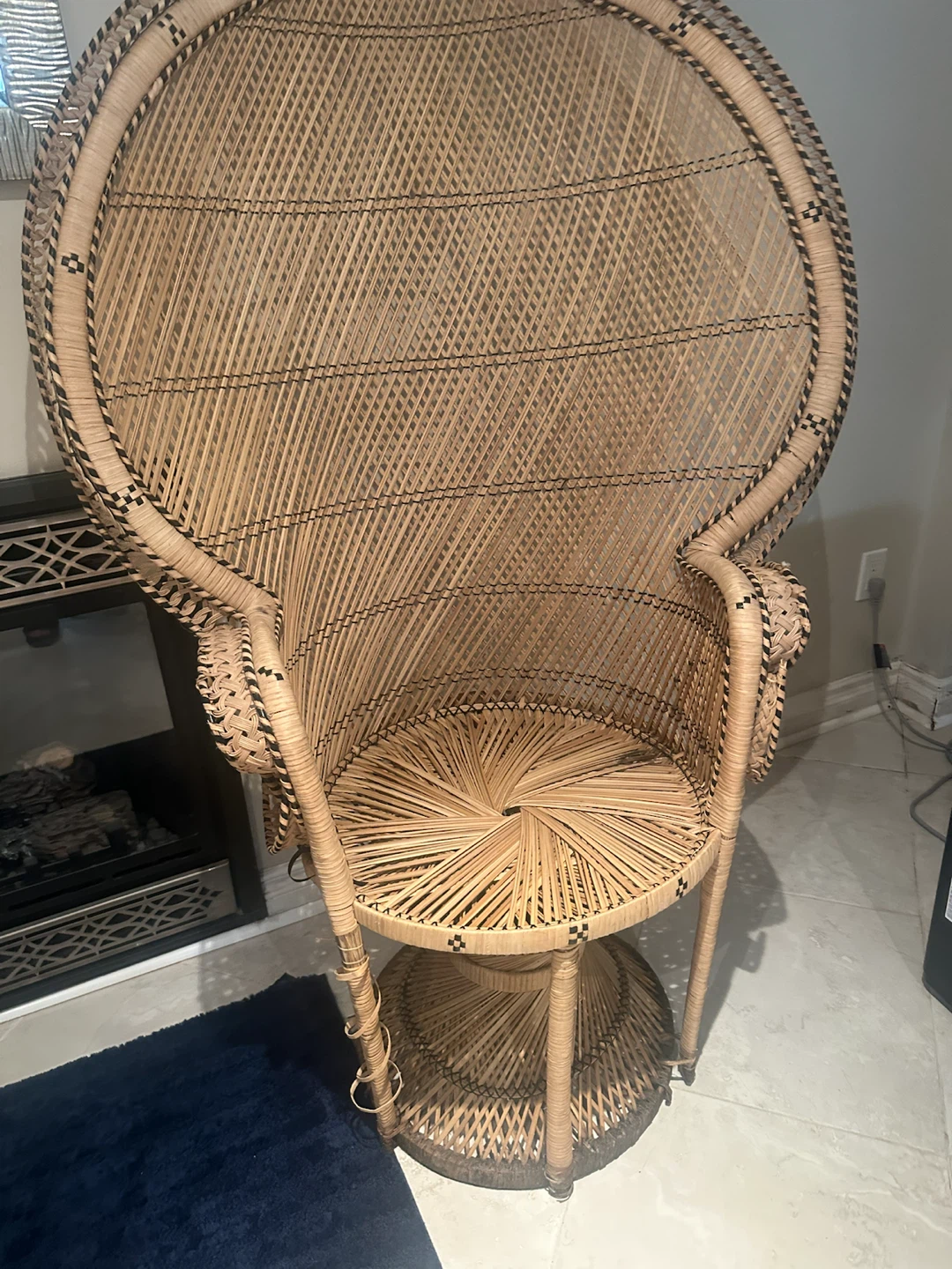 Wicker Peacock Chair - photo 2