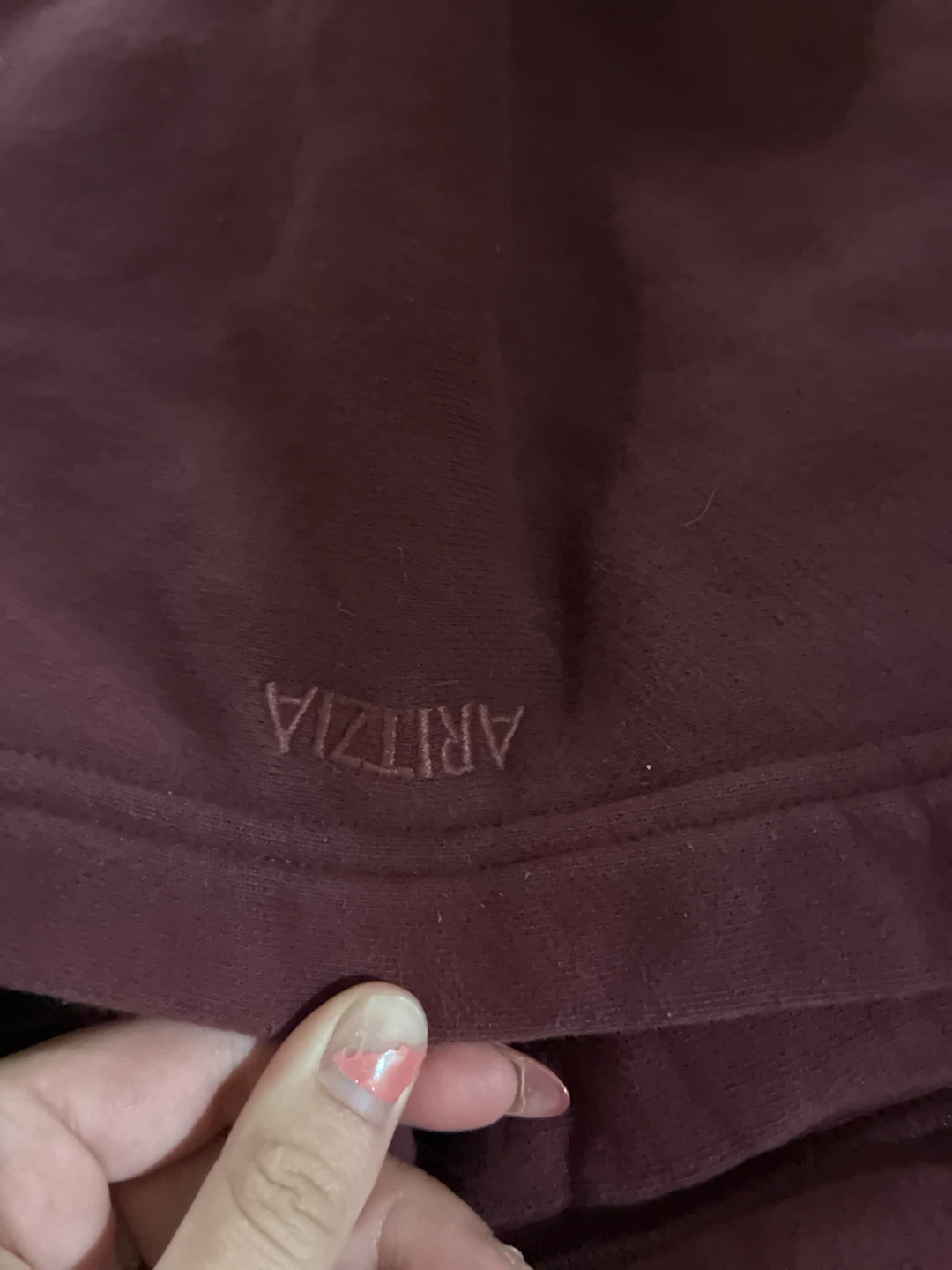 Aritzia Burgundy Hoodie - photo 2