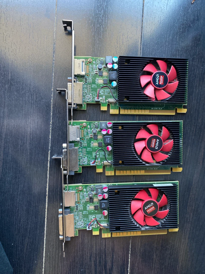 AMD Radeon Graphics Cards (Lot of 3)