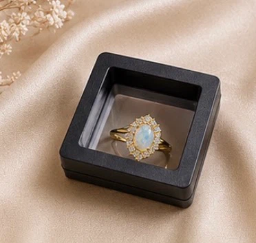 14k Gold Plated 925 Sterling Silver Opal Stone Ring for Sale - photo 2