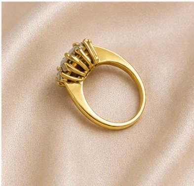 14k Gold Plated 925 Sterling Silver Opal Stone Ring for Sale - photo 4