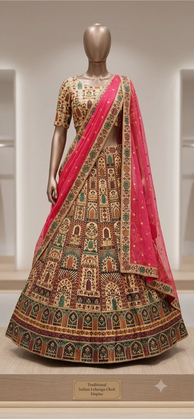 Traditional Indian Lehenga-Choli