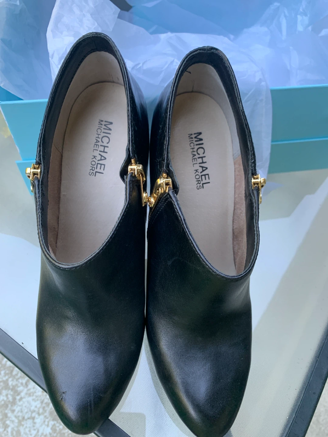 Michael Kors Black Leather Ankle Boots - photo 3