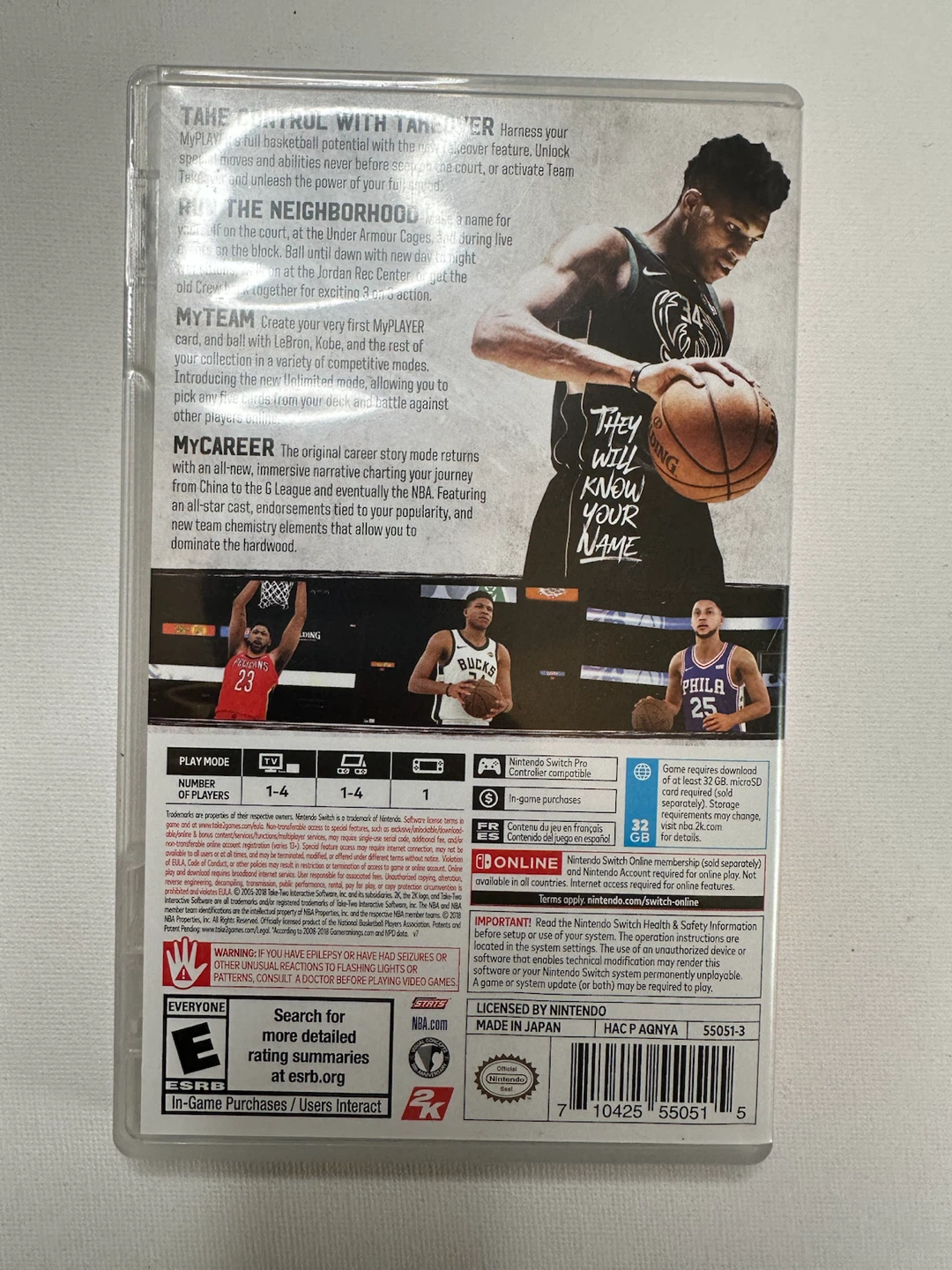 Nintendo Switch NBA 2K19 Video Game - photo 2