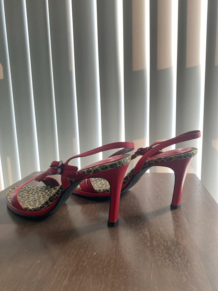 Préfé by Préfé Red Leopard Print Heels - photo 4