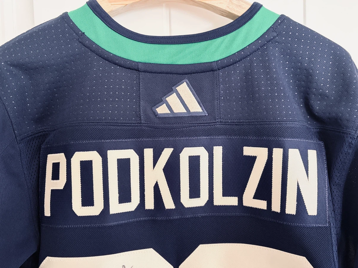 Authentic Adidas Canucks Podkolzin Retro 2.0 Autograph Jersey 46 - photo 4