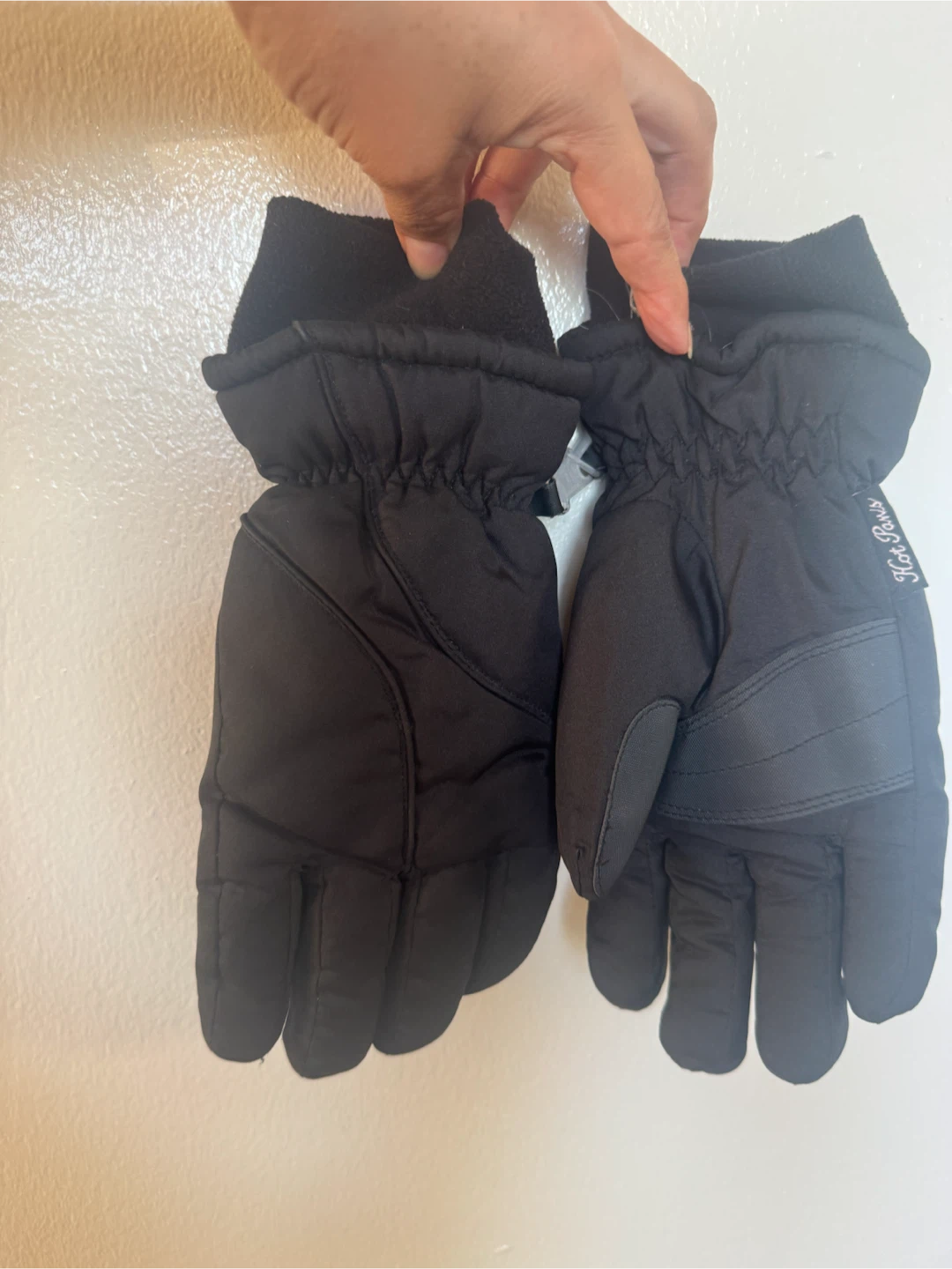 TPaws Black Winter Gloves