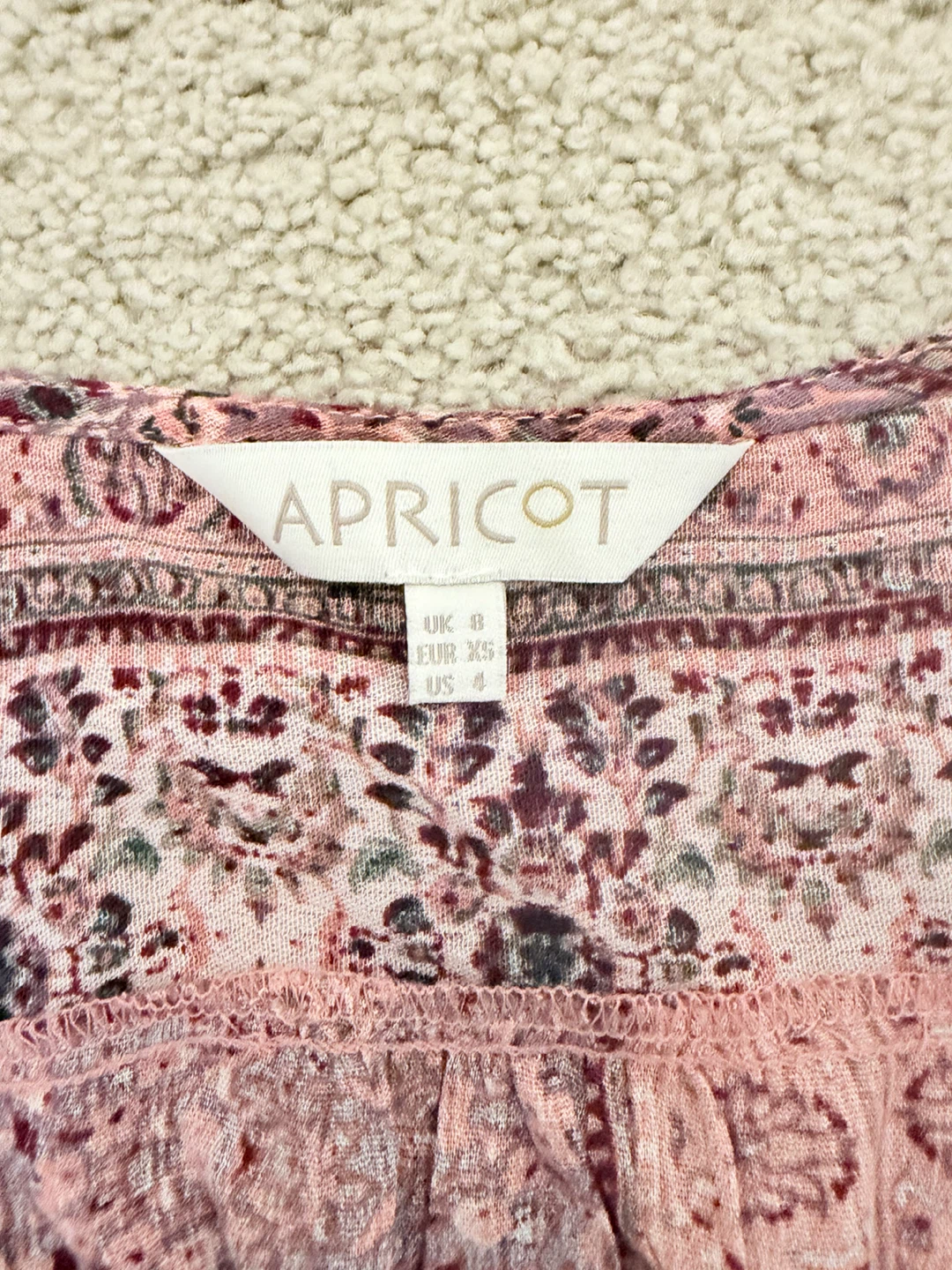 Apricot Floral Maxi Dress - photo 3