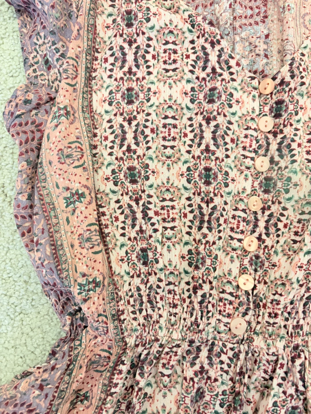 Apricot Floral Maxi Dress - photo 4