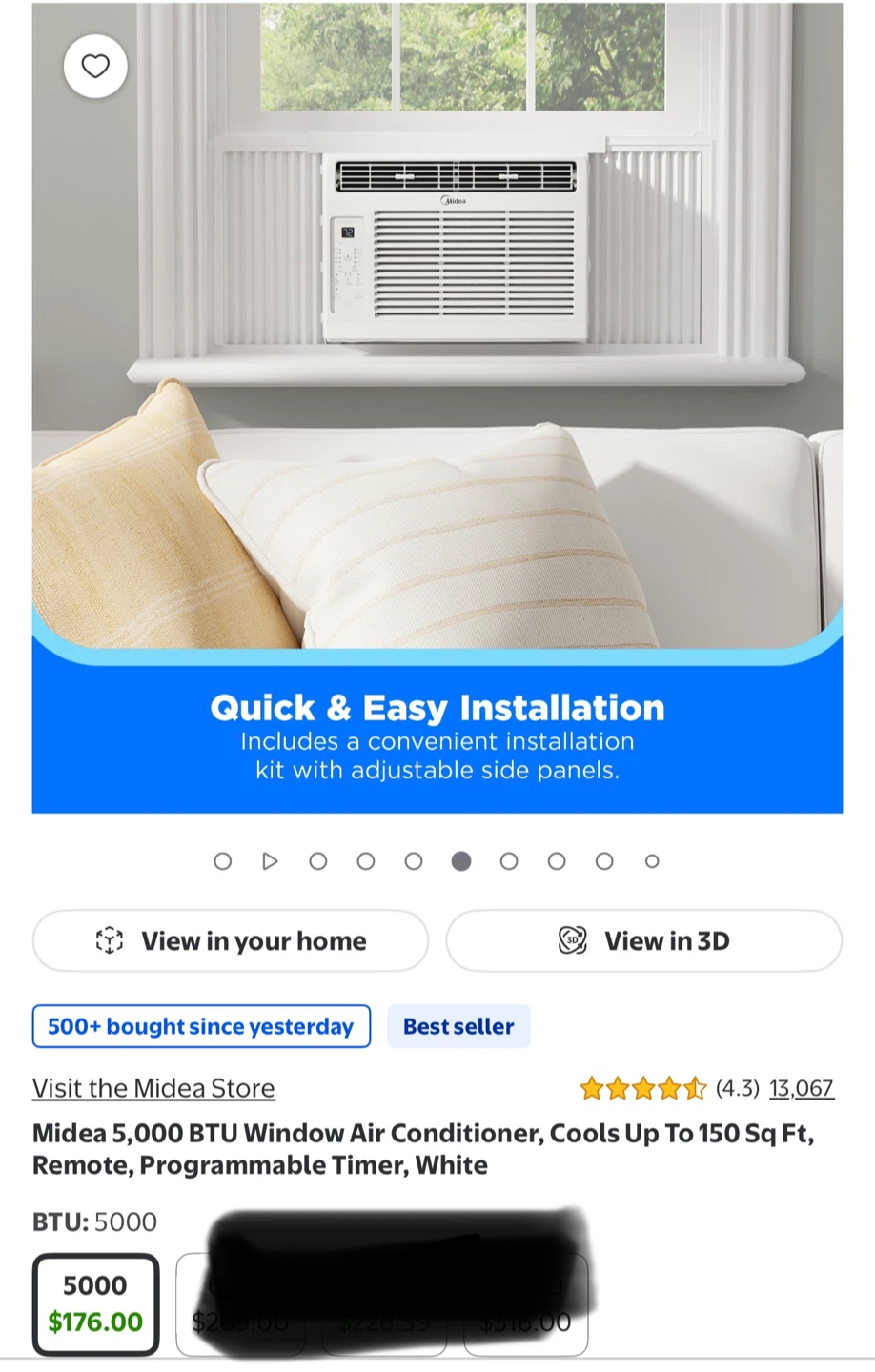 Midea 5,000 BTU Window Air Conditioner - photo 4
