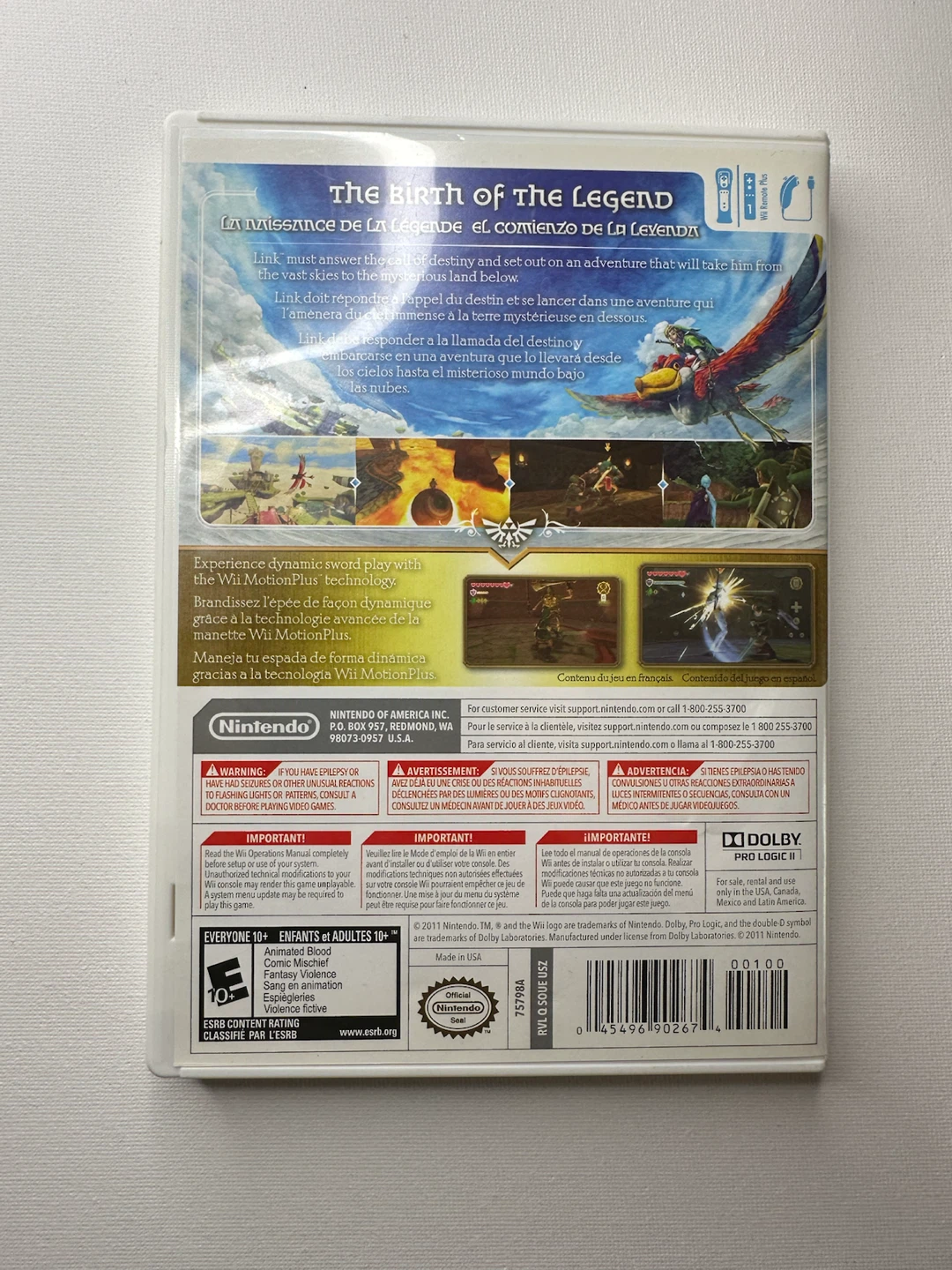 The Legend of Zelda: Skyward Sword - Wii - photo 3