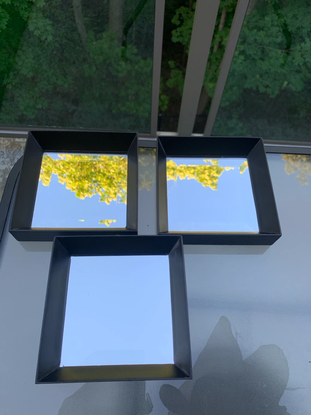 Set of 3 Black Square Shadow Boxes