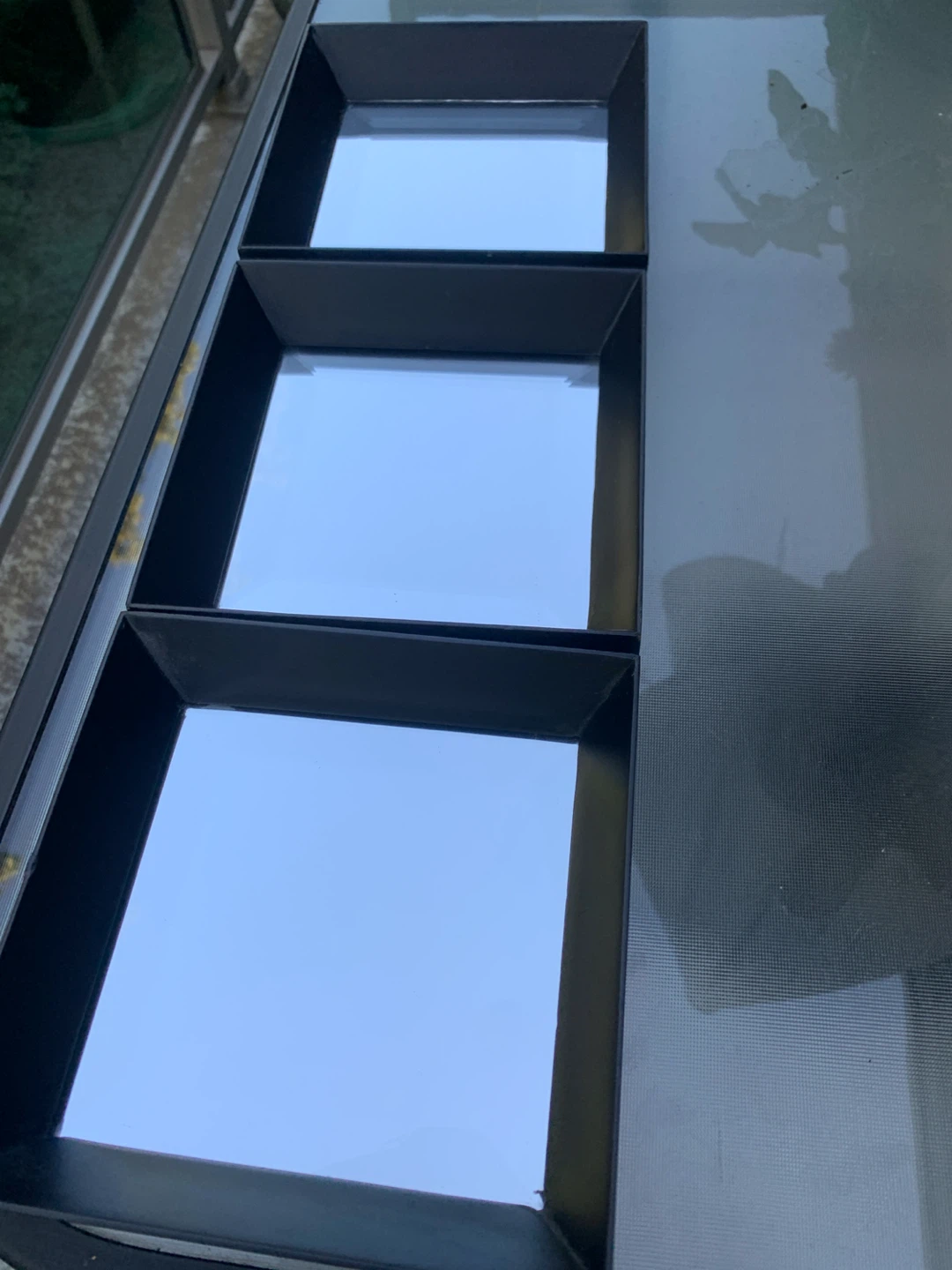 Set of 3 Black Square Shadow Boxes - photo 4