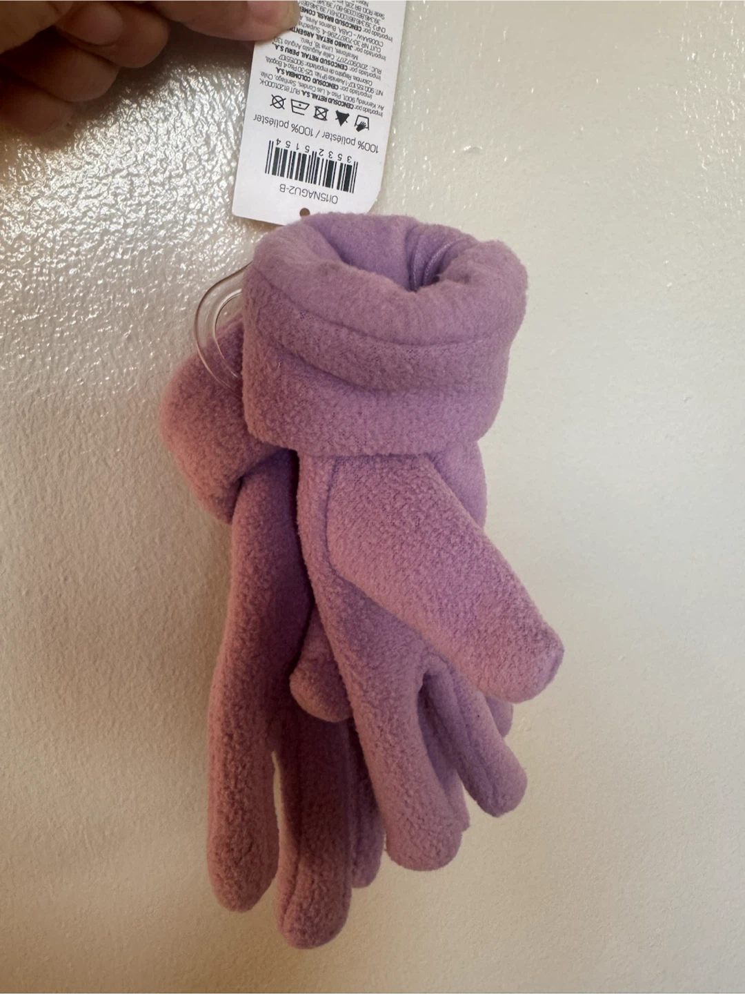 Purple Fleece Gloves - Size small - photo 2