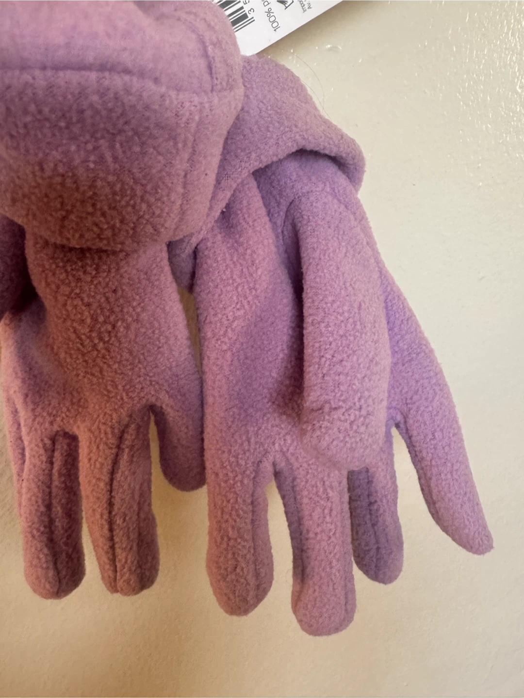 Purple Fleece Gloves - Size small - photo 3