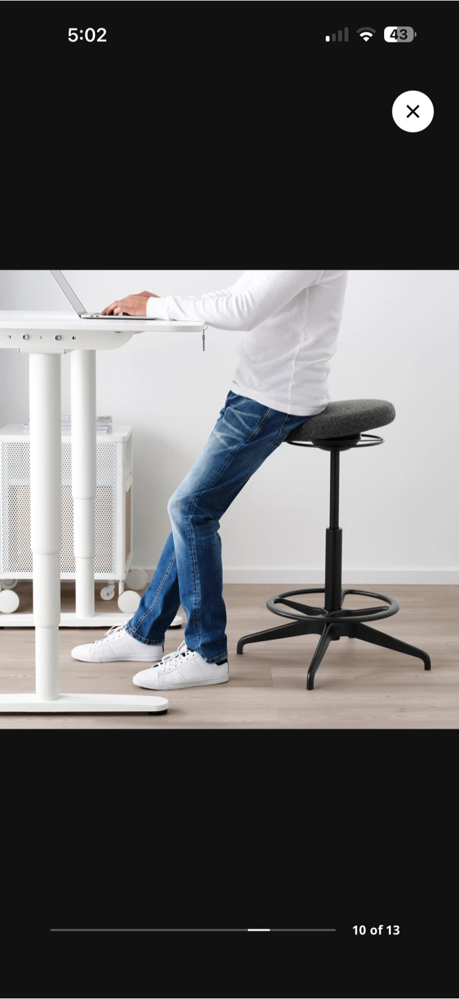 IKEA LIDKULLEN Sit/Stand Support Stool - photo 4