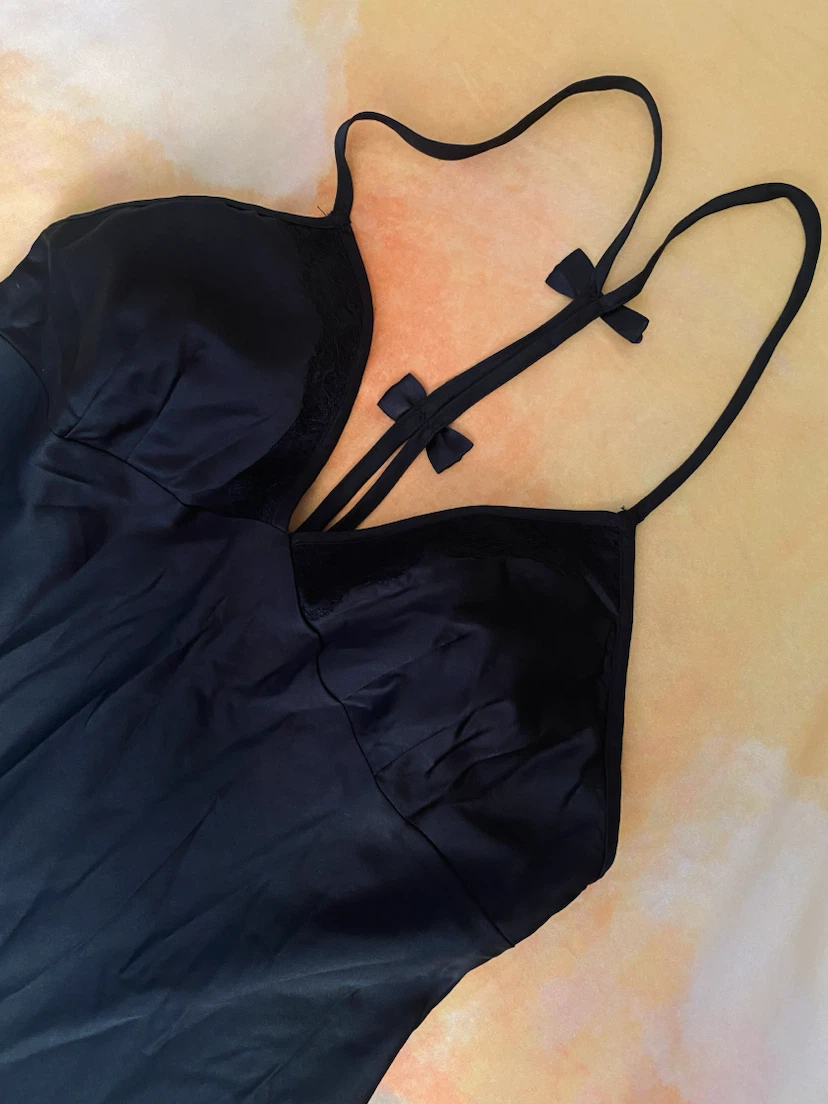 Black slip dress - S - photo 3