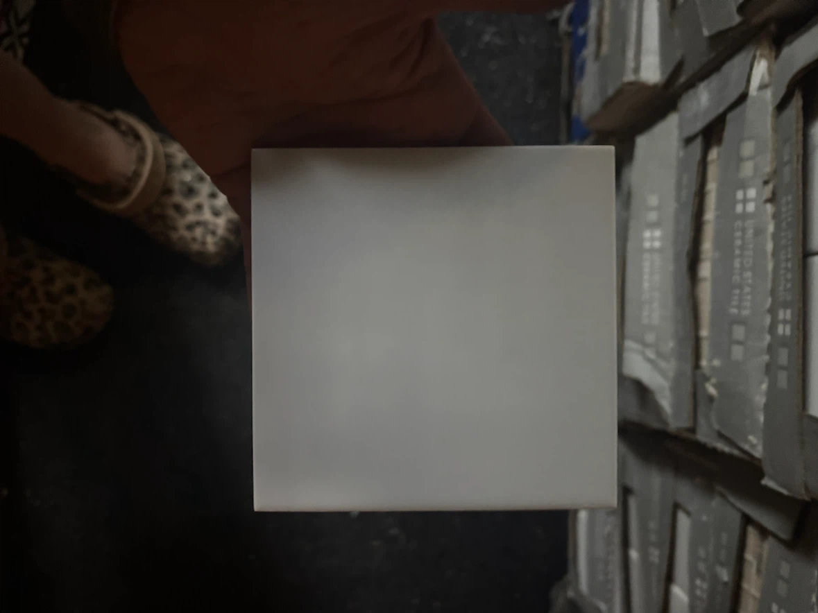United States Ceramic Tile Matte White Ice 4x4 Flat Tile - photo 2