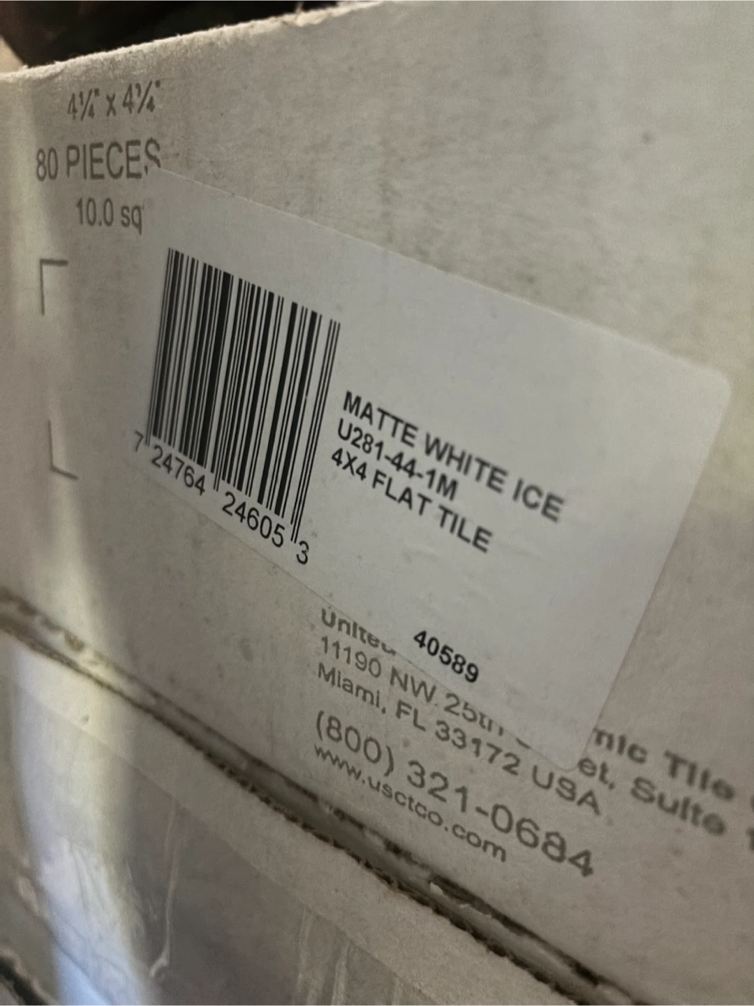 United States Ceramic Tile Matte White Ice 4x4 Flat Tile - photo 4