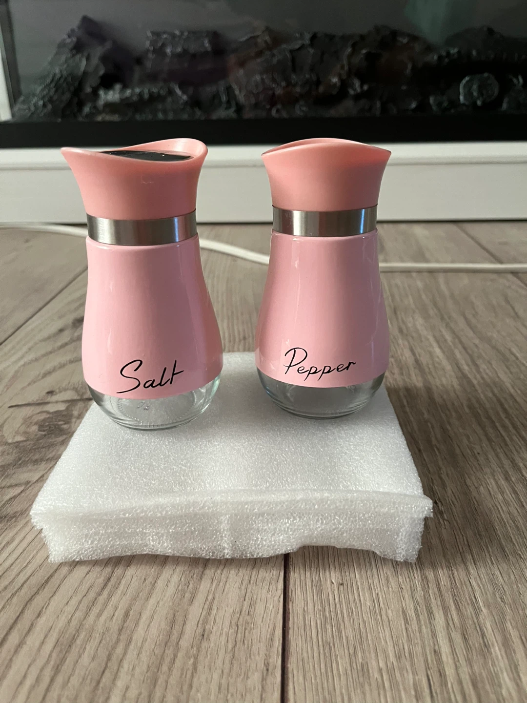 Pink Salt and Pepper Shaker Set