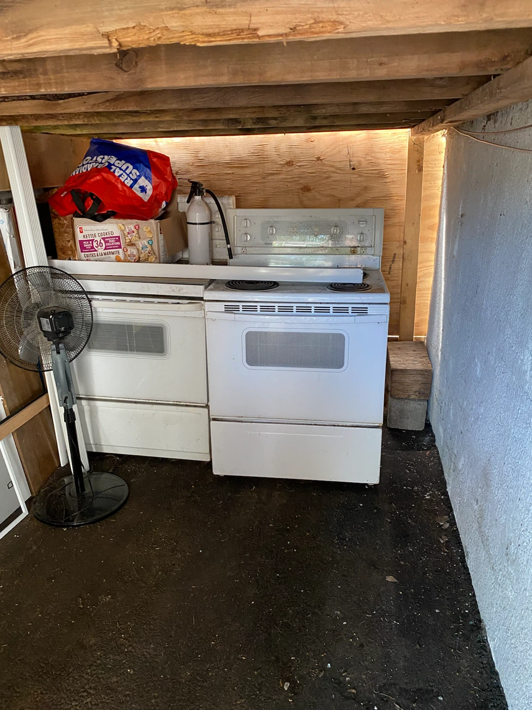 White Electric Stove