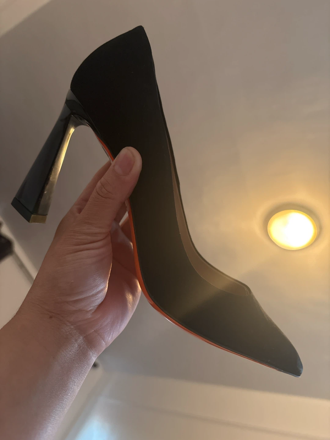 Santoni Black Suede Heels - photo 2