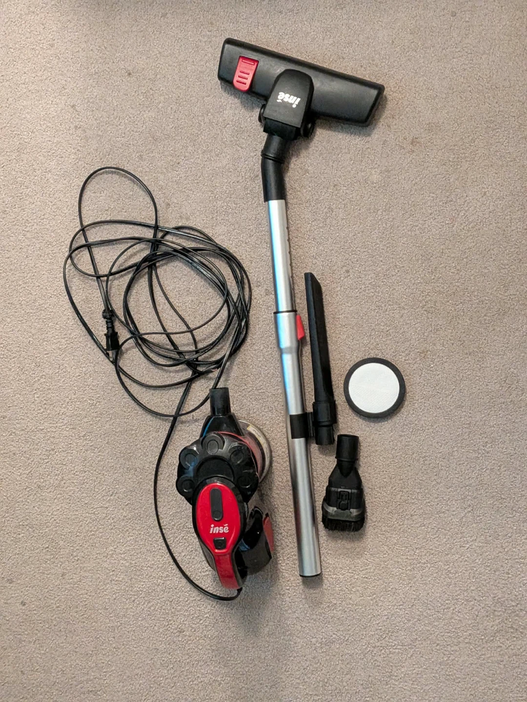 INSE Corded Stick Vacuum Cleaner with Attachments - photo 2