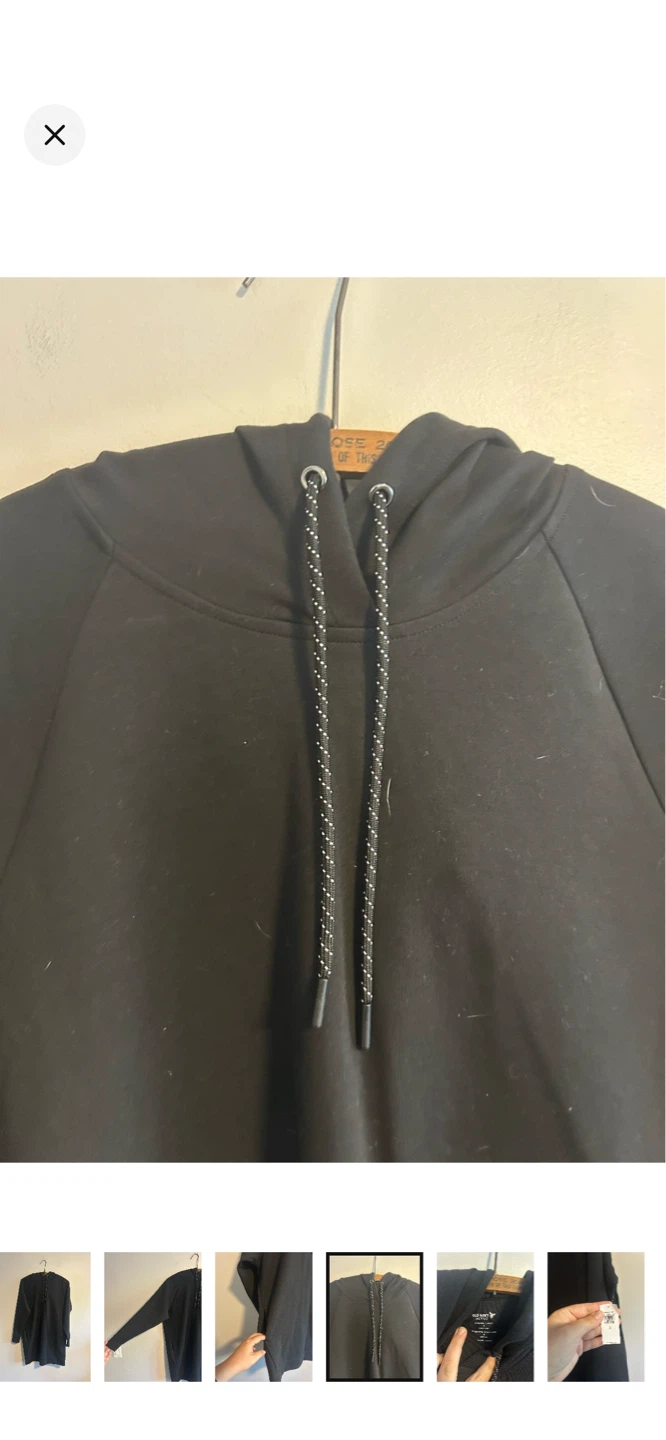 Old Navy Active Black Dynamic Fleece Hoodie Dress - photo 4
