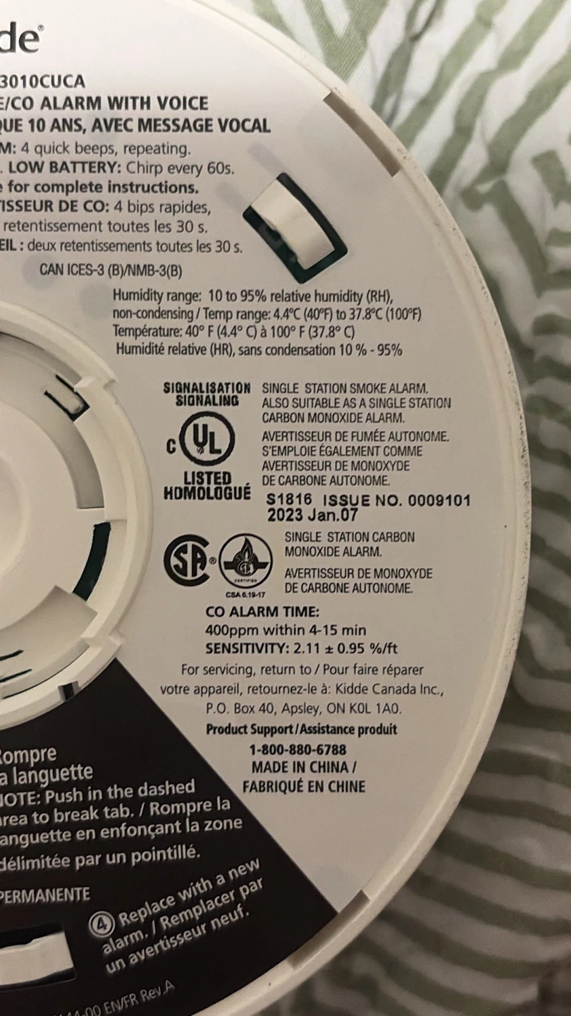 Kidde Talking Smoke & Carbon Monoxide Alarm - photo 3