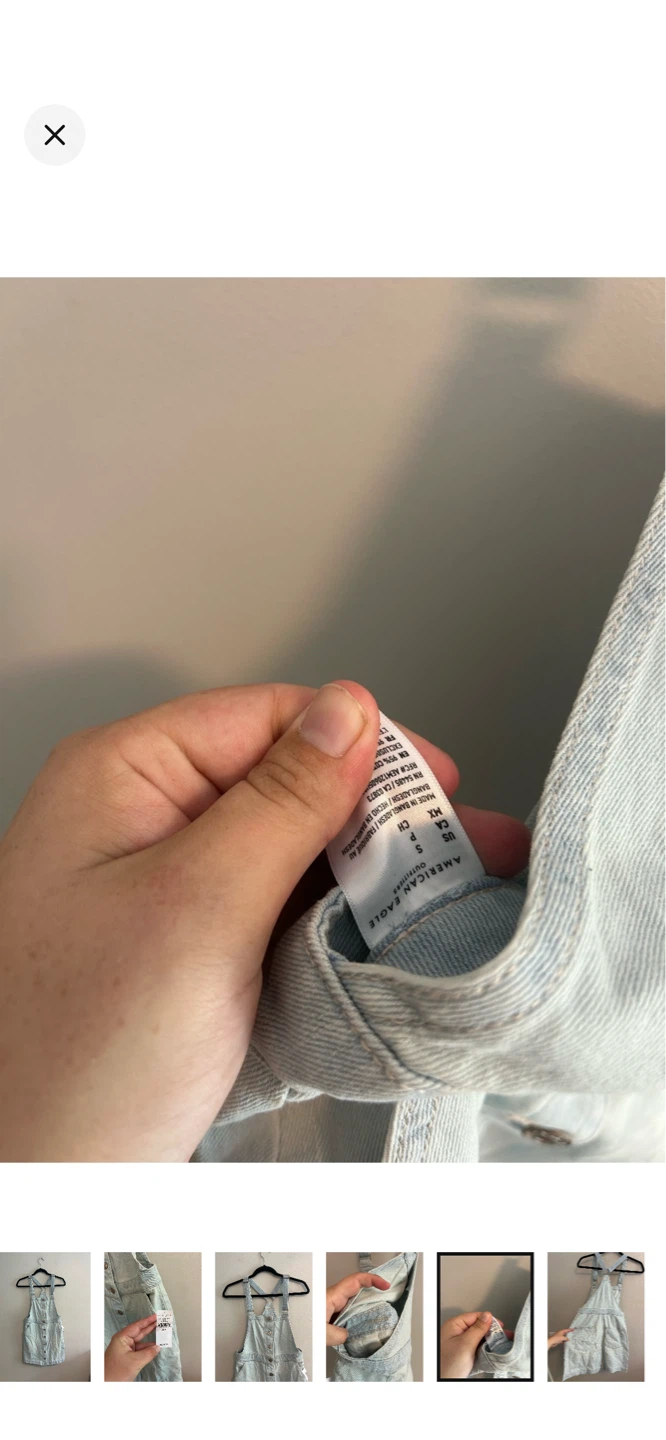 American Eagle Denim Overall Dress - photo 5