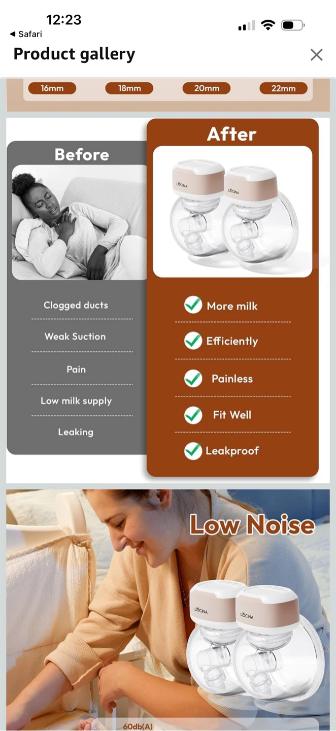 Lucina Wearable Breast Pump Set