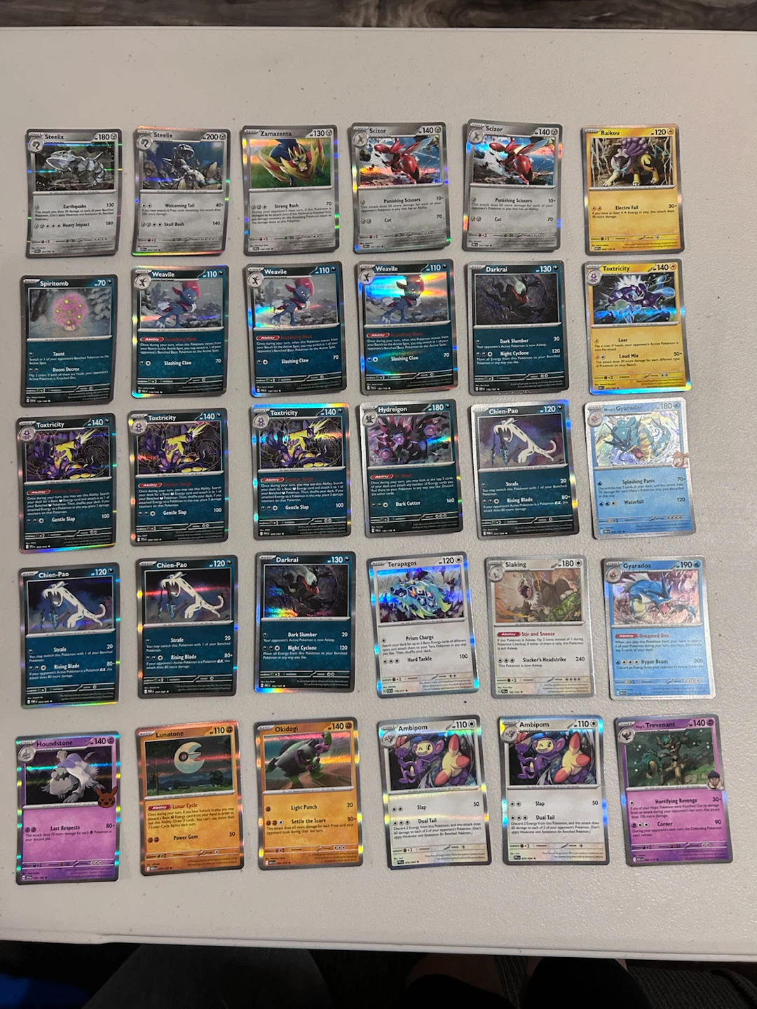 Assorted Pokémon Trading Cards