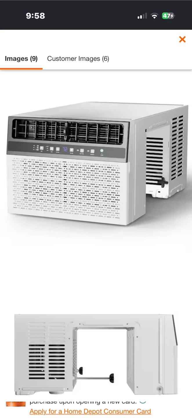 Window Air Conditioner - 8100 BTU - photo 2